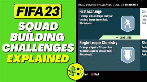 FIFA 23 Squad Building Challenges List